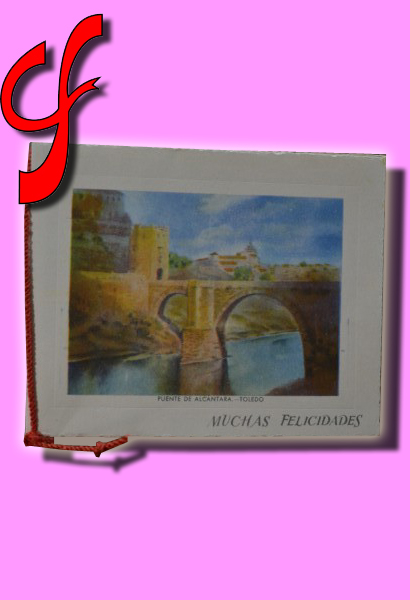 TEM #049 Tarjeta de Felicitacin Puente de Alcntara-TOLEDO